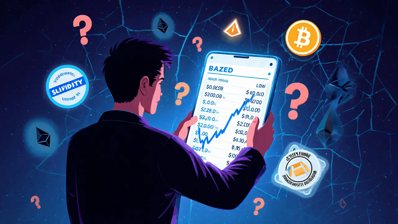 What is Bazed Games (BAZED) crypto coin? Real risks, low liquidity, and why most traders avoid it