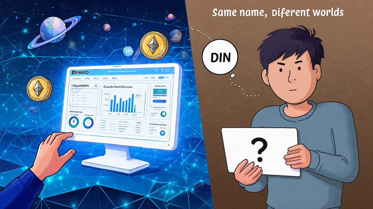 Split scene: a DeFi investor managing yield tools vs. a confused person holding a worthless privacy coin.