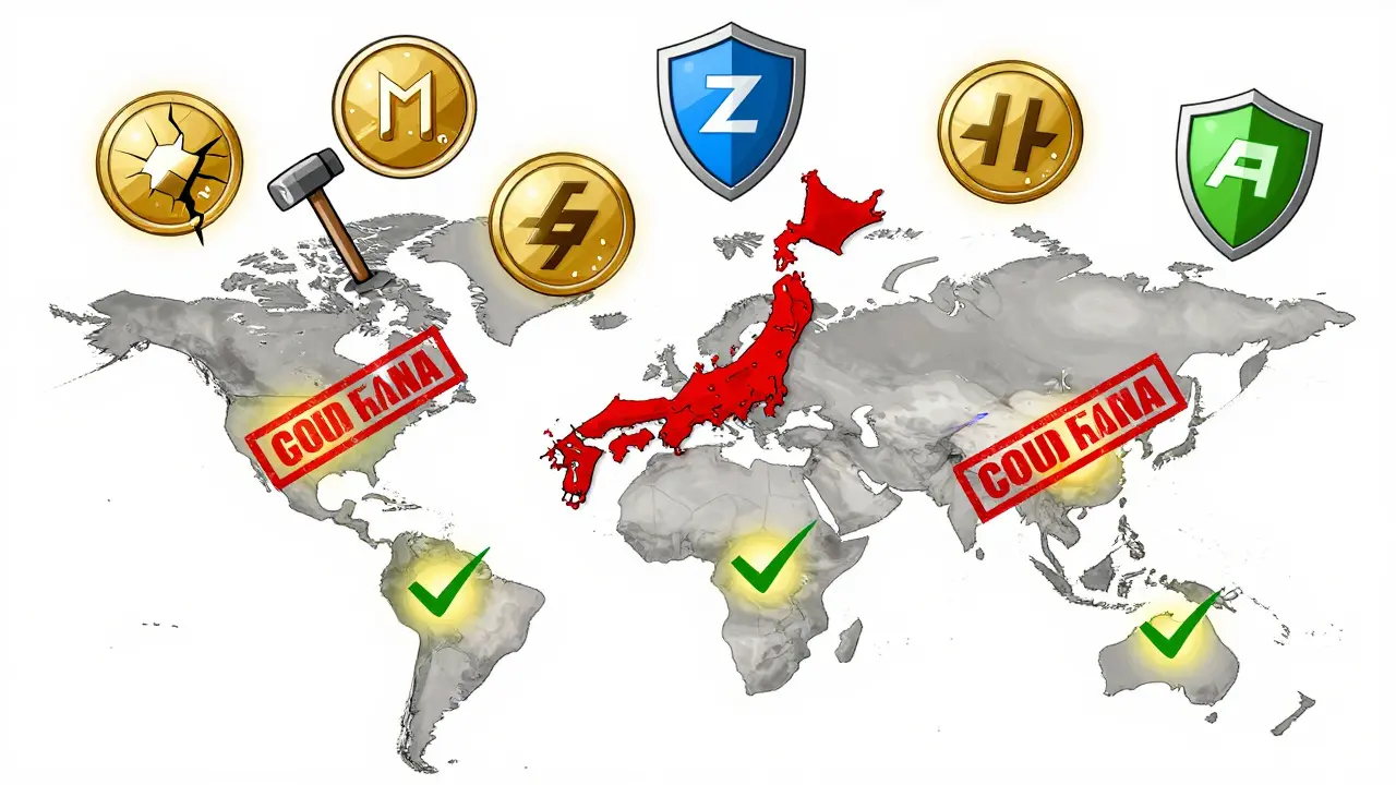 Legal Status of Privacy Coins Worldwide: Where They're Banned, Allowed, and Under Scrutiny