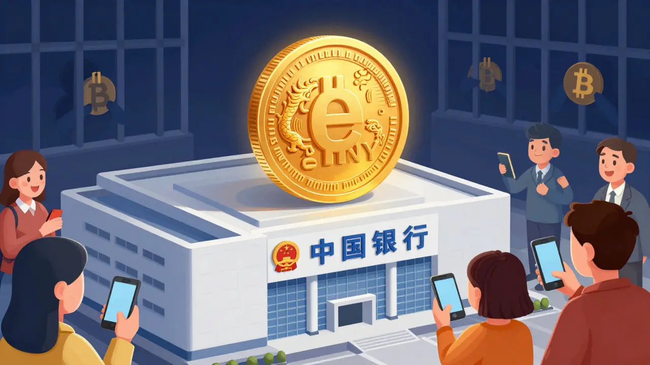 Digital Yuan e-CNY accepted while Bitcoin is banned in China