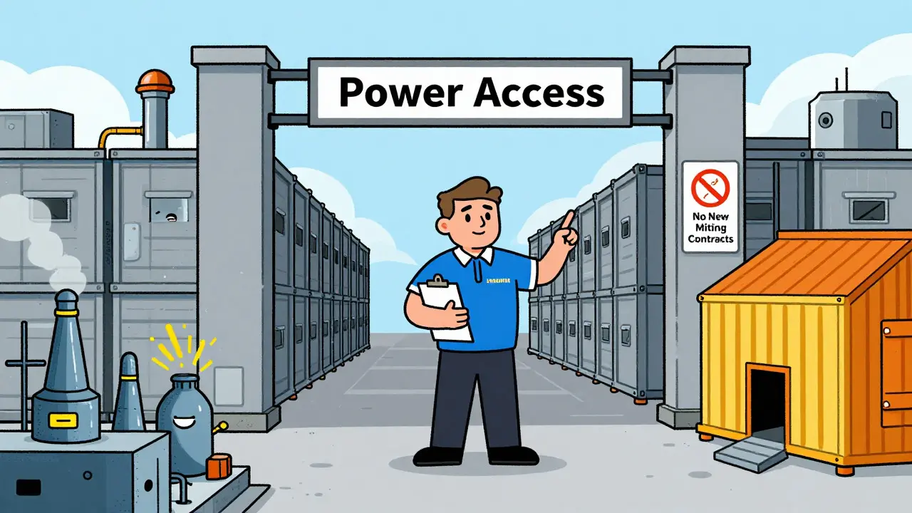 Illustration of Landsvirkjun blocking new mining contracts