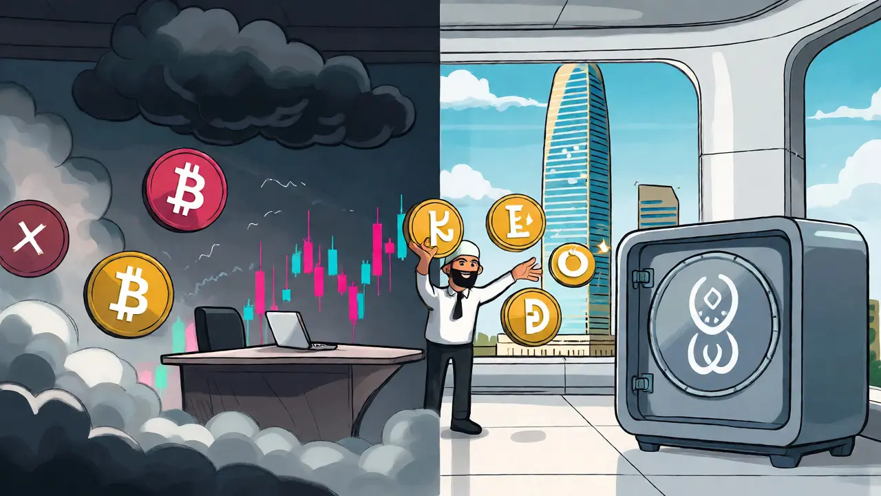 Contrast between banned crypto and tokenized real estate