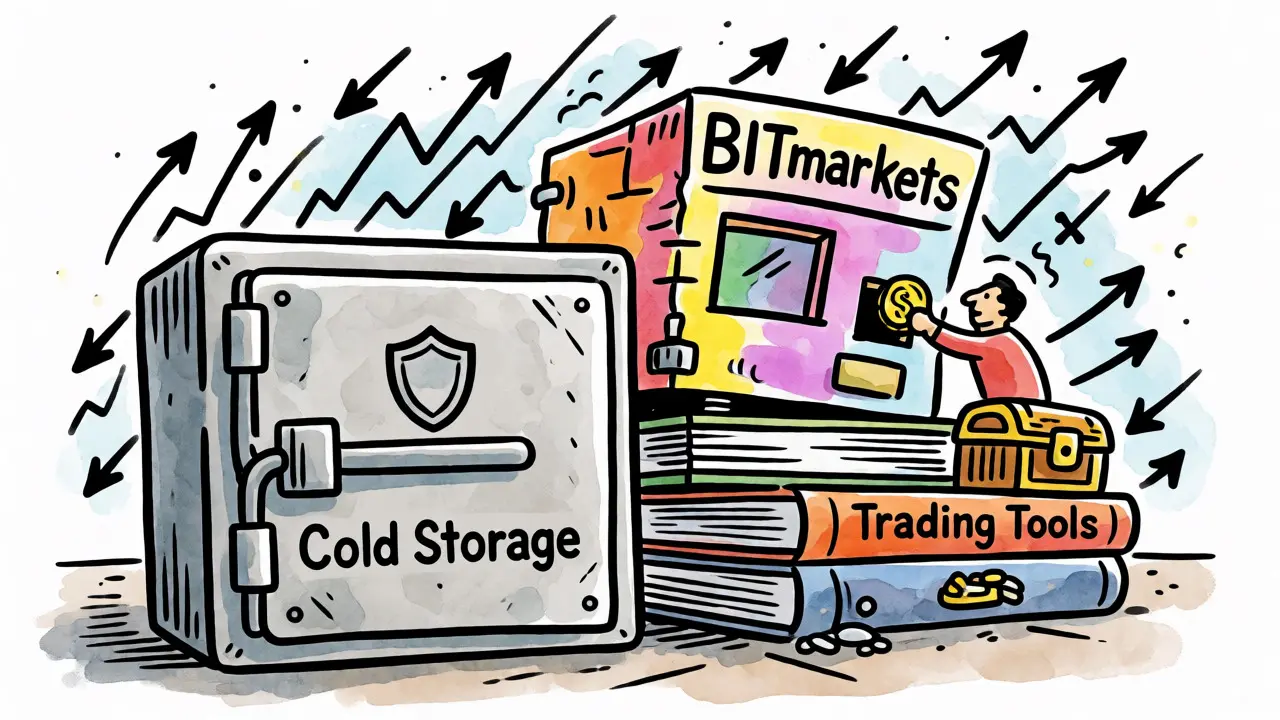 Investor placing coin in small exchange vs secure vault